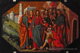 Christus heilt die Hemorrhaging Frau