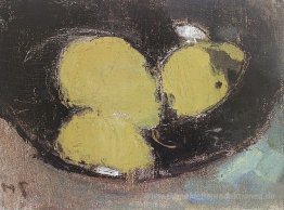Drei Birnen in einer Vase