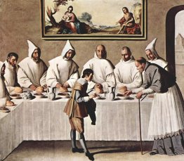 St. Hugo von Cluny im Refektorium der Kartäuser