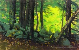 Die Steinmauer mit Woods