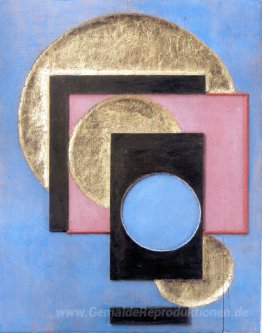 Drei Gold Kreise mit Blue Full Circle