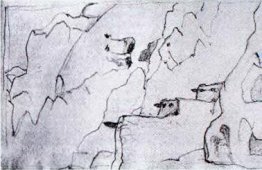 Die Ruinen der Gebäude und Felshöhlen Anasazi Kultur. Canyon Tyu