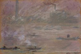 Boote auf der Themse, London