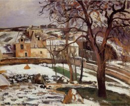 Die Wirkung von Schnee bei l'Hermitage, Pontoise