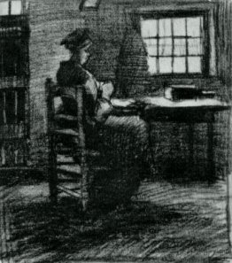 Innenraum mit Peasant Woman Sewing