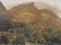 Da oben in der Bergstadt Mola in Taormina