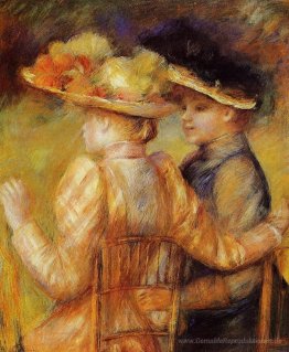 Zwei Frauen in einem Garten