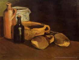 Stillleben mit Klötzen und Töpfen