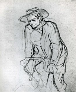 Aristide Bruant auf seinem Fahrrad
