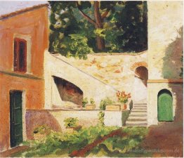 Schatten auf einem Treppenhaus in Südfrankreich