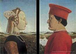Portraits Federico da Montefeltro und Battista Sforza