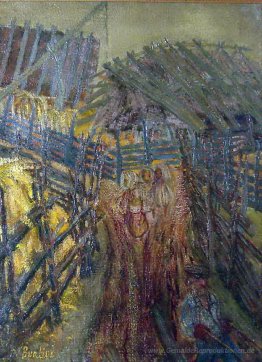 Ländliche Landschaft mit Figuren