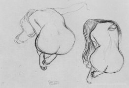 Zwei Studien von Sitting Nudes
