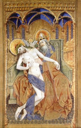 Holy Trinity Gold-, Silber- und Seidenstickerei, Perlen, Glasper