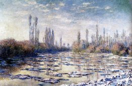 Schwimmende Eis in der Nähe Vetheuil