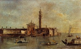 Blick auf die Insel San Giorgio in Alga, Venedig