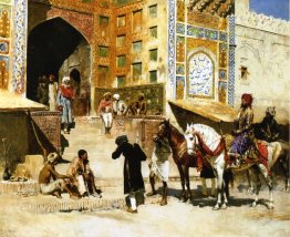 Schritte von der Moschee Vazirkham, Lahore