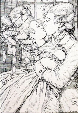 Der Kuss. Illustration für das Buch der Marquise