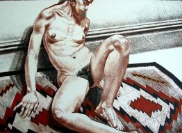Nackt auf Navajo Rug