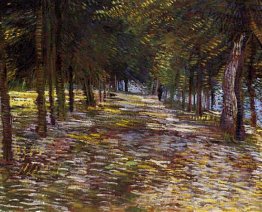 Avenue in Voyer d'Argenson Park bei Asnieres