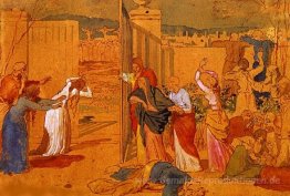 Die Jungfrau, die Jünger Christi und die Frauen, folgte ihm und