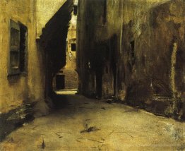 Eine Straße in Venedig
