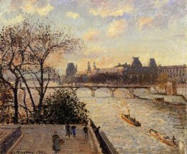 Der Louvre und die Seine von der Pont Neuf