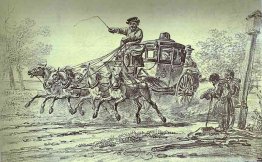 Bauern durch den Wagen