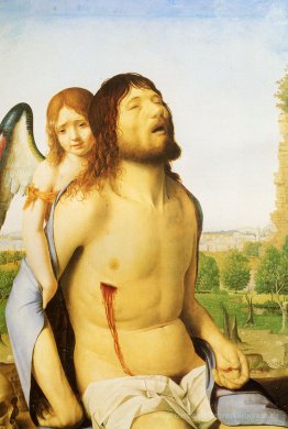Der tote Christus Unterstützt von einem Engel