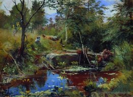 Landschaft mit Brücke