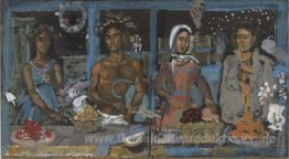 Studie für das '' Four Seasons '' Malerei