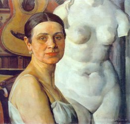 Porträt von K. A. Juon, die Ehefrau Künstlers