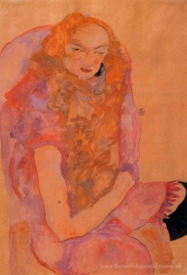 Frau mit langen Haaren