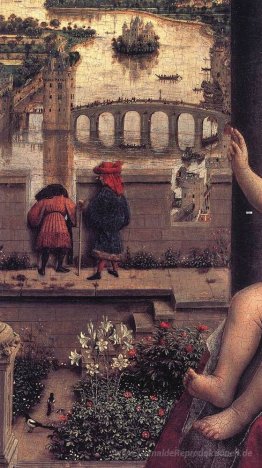 Die Jungfrau des Kanzlers Rolin (Detail)