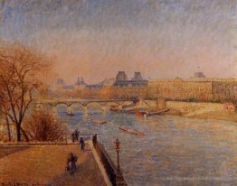 Der Louvre, Winter-Sonnenschein, Morgen