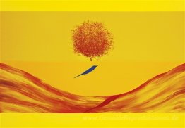 Untitled (Vogel, Baum und Berg)