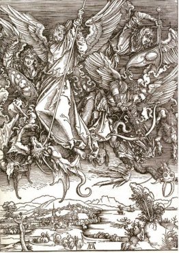St. Michael und der Drache, von einem lateinischen Ausgabe