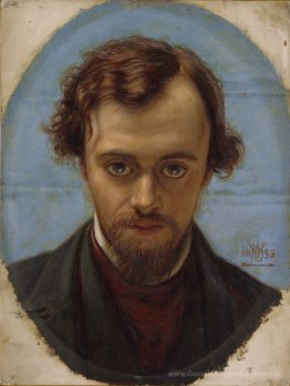 Porträt von Dante Gabriel Rossetti