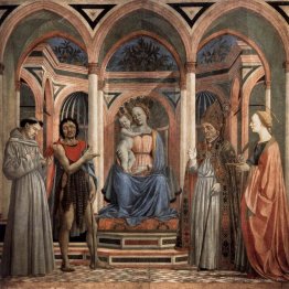 Madonna und Kind mit St. Lucia, St. Franziskus, St. Nikolaus und