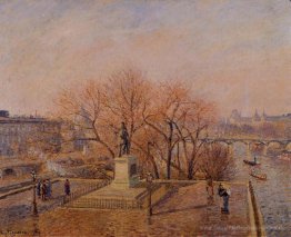 Pont Neuf, die Statue von Henri IV, Wetter, Morgen