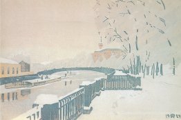 Leningrad. Sommergarten im Winter.