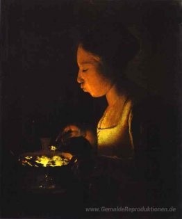 Mädchen mit einem Brazier