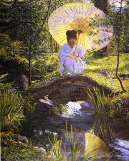 In einem japanischen Garten
