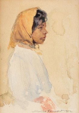 Gypsy Woman mit gelben Kopftuch