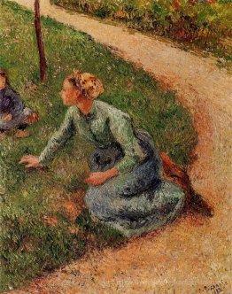 Peasant Trimmen der Rasen