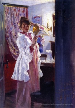 Innenraum mit der Frau des Künstlers (Marie Krøyer)