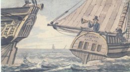 Treffen der beiden Schiffe im Meer