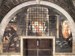 Die Befreiung von St. Peter, in der Stanza D'Eliodoro