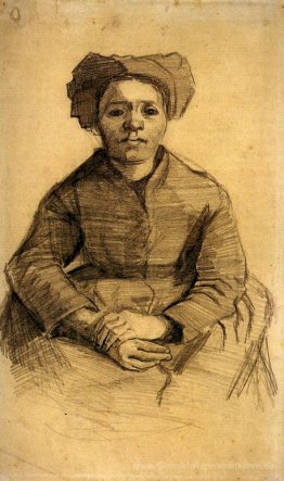Sitzende Frau