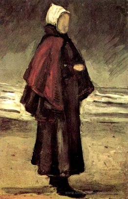 Fischers Frau auf dem Strand